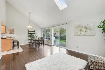 Bright, open concept great-room.