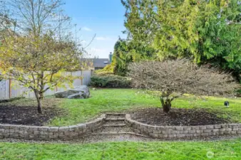 Plenty of space for the garden & lawn sports.