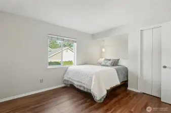 One of four bedrooms.