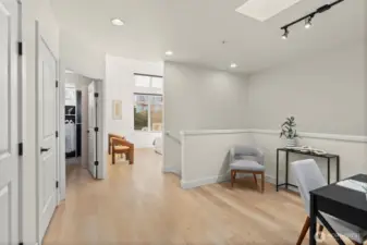 Upper level bonus/office area.