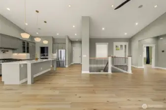 Spacious and Spectacular Great Room, Kitchen and Dining.