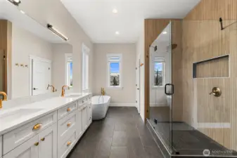 Primary 5 star bathroom with private water closet.