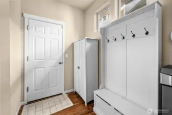 Entrance to/from garage