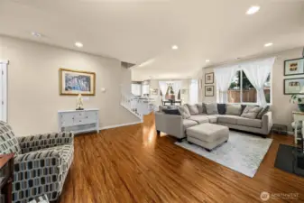 Spacious open concept floor plan; great for entertaining!