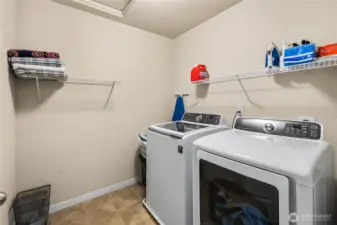 Utility room on upper floor