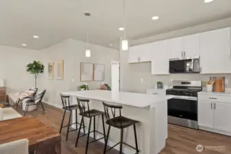 Photographs are for illustrative purposes only. Features, finishes, interior/exterior colors, landscaping and floorplan shown may vary from actual homes built