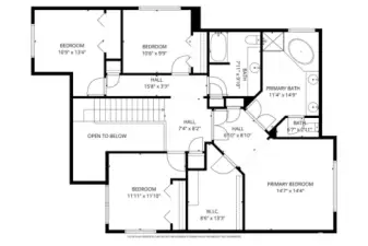 Floor plan - 2nd floor.