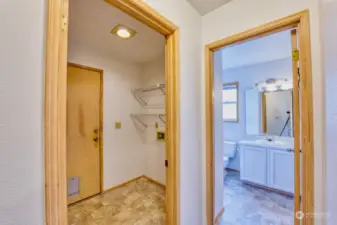 laundry room and guest bath