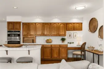 Spacious Kitchen with Plenty of Cabinetry & Countertops for the Cook