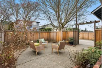 Private Front Patio with Gardening Space