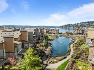 Mill Pond and Lake Washington View!