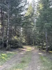 Drive to lower level area.