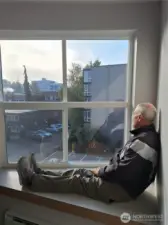Read or Ponder on Cozy Window Bench in bedroom
