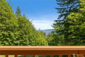 Relax on the deck while enjoying tranquil views of the Hood Canal and surrounding nature.