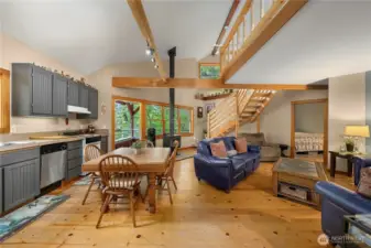 Dining and living room view