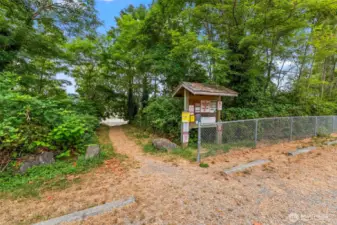 Public access to the bay across the street diagonally from this property.