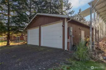 Garage with apartment in the back
