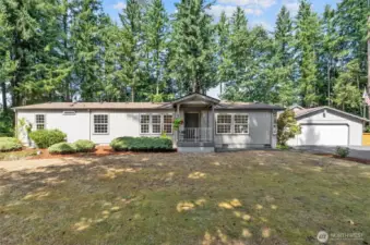 Main home features 3 bedrooms, and 2 full baths