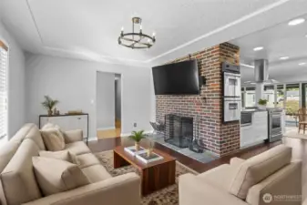 Living Area Fireplace