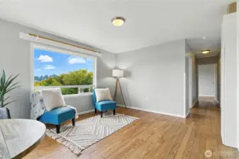 Unit B living room