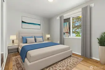Unit B 3rd bedroom (virtually Staged)