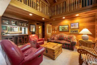 Beautiful wood detailing on the walls and ceilings