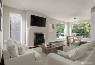 Great Room virtually staged