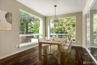 Dining Area virtually staged