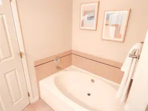 Bath tub in the primary