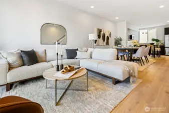 An expansive perspective on the main level.