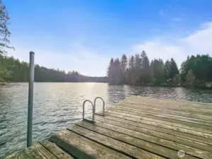 Community lake offers opportunities for fishing and swimming, with trout stocked seasonally.