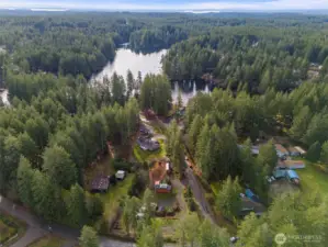 Wye Lake is surrounded by beautiful forest with direct access to acres of hiking, cycling, and horseback riding on the Alpine Trails.