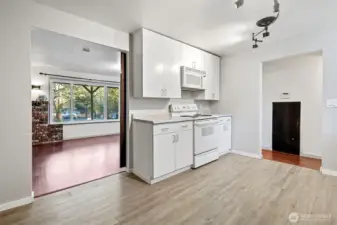 Kitchen- into hall way and into living room