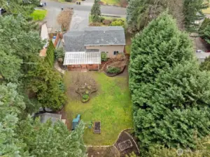 Looking towards the back yard.