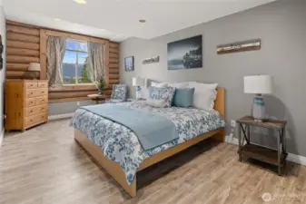 This is the third bedroom located on the lower level. Both bedrooms have large double closets.