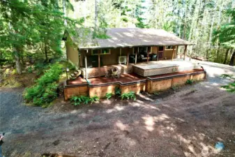 Large flower beds ready for Spring planting!