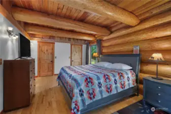 Two roomy walk-in closets in the primary bedroom