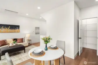 Photo from model home with similar floor plan