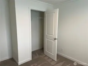 Third bedroom closet area.