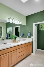 Skylit Double Sinks