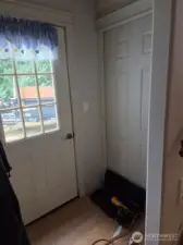 Side door to deck.