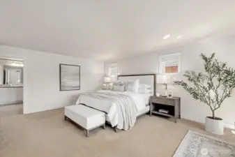 Welcome to the grand primary suite! Filled with natural light!