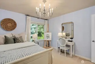 Each of the bedrooms are generously-sized and have designer lighting fixtures!