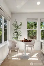 The light coming into this space is stunning!