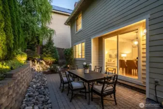 Paved areas are great for entertaining, BBQs! Easy to use and maintain!