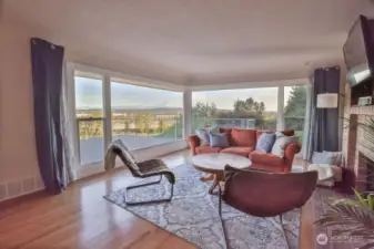 2nd living space with large picture windows