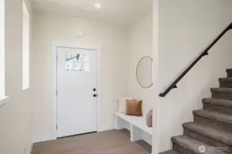 Enter into this beautiful new home.