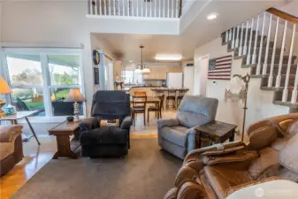 open concept living room