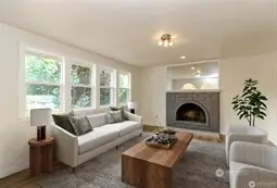 Main floor living room - virtually staged