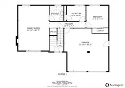 Lower level floor plan